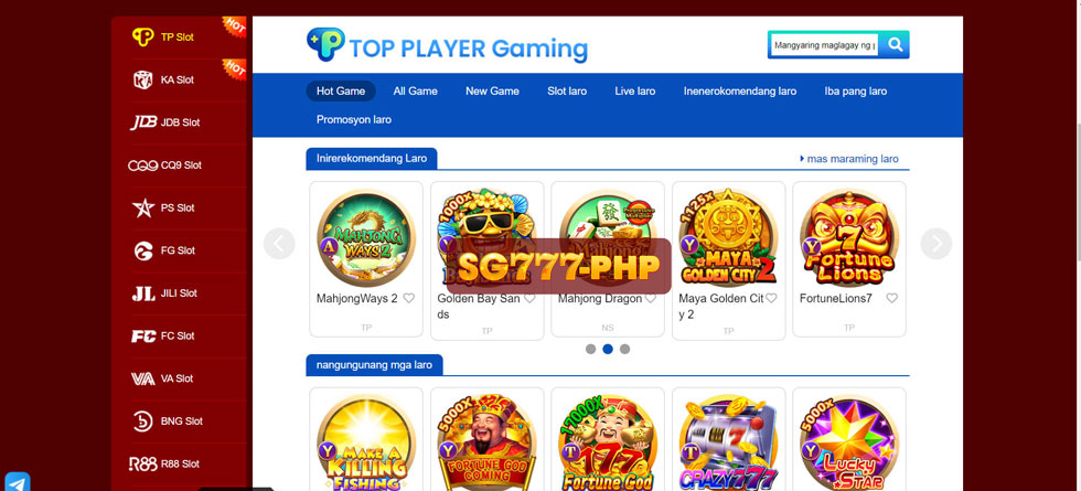 Exciting Gaming Arenas at SG777 Online Casino